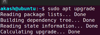 upgrading all the files with apt upgrade