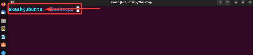 opened the terminal