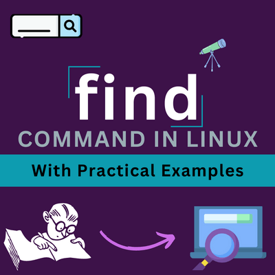 The find command in Linux.
