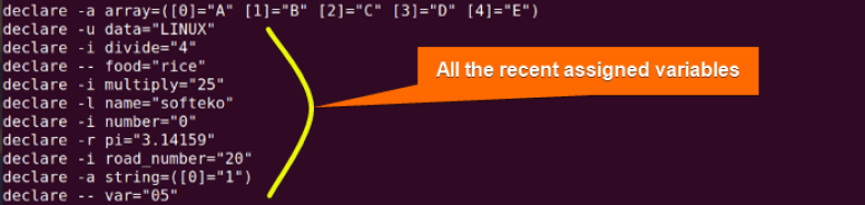 The “declare” Command in Linux [7 Practical Examples]