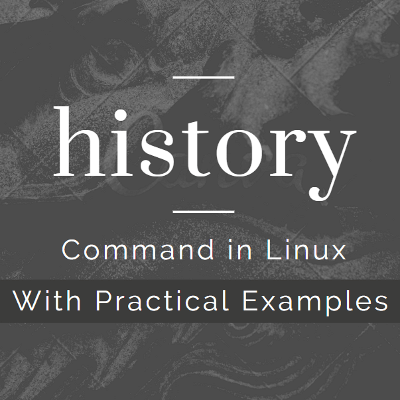 Feature image of history command in linux
