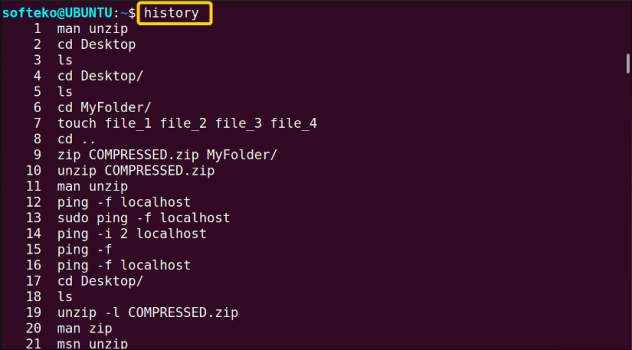 The “history” Command In Linux [6 Practical Examples]