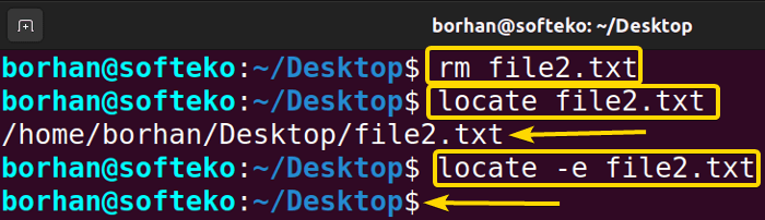 Show the Existing Files Using the “locate” Command in Linux