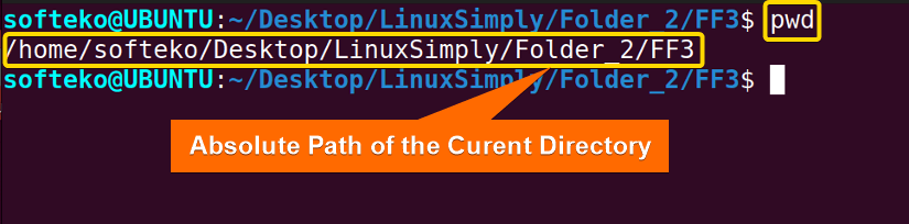 find absolute path of current directory