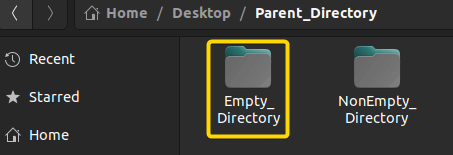 The desired directory.
