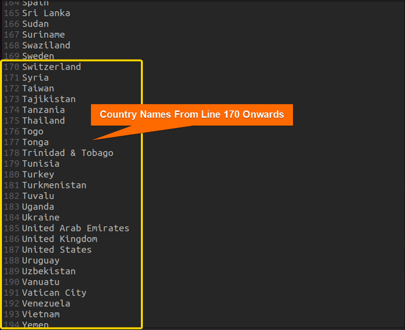 Main file of Country.txt