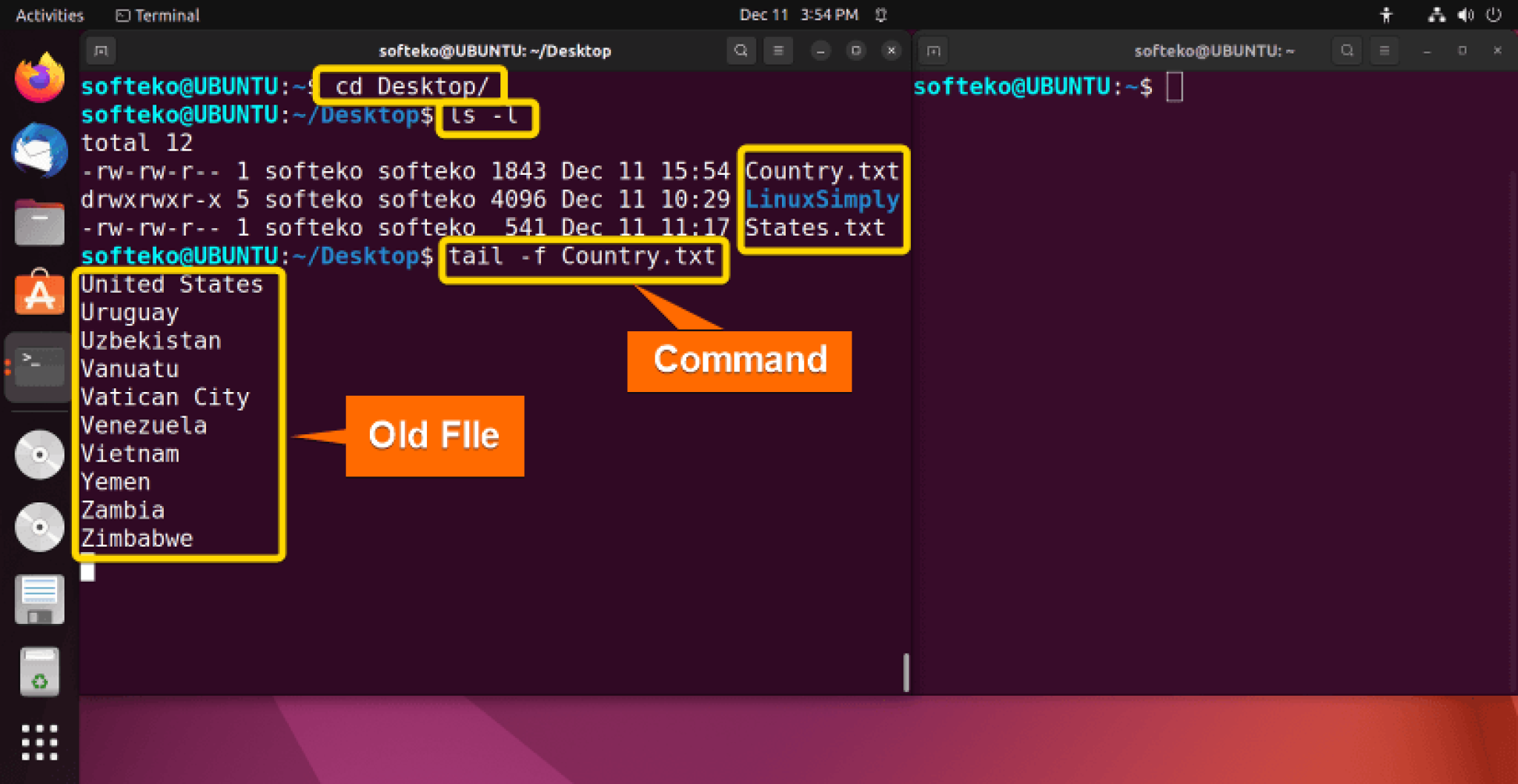 The “tail” Command in Linux [7 Practical Examples] - LinuxSimply