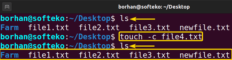 Avoid Creating New File Using the “touch” Command