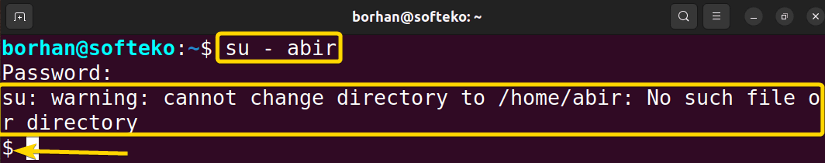 switch user to create home directory in ubuntu