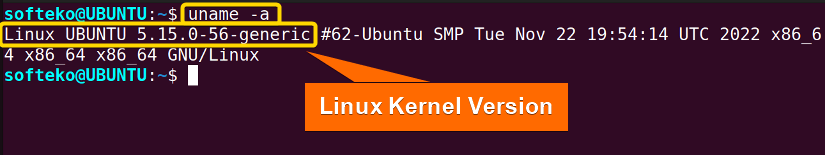 Finding kernel version