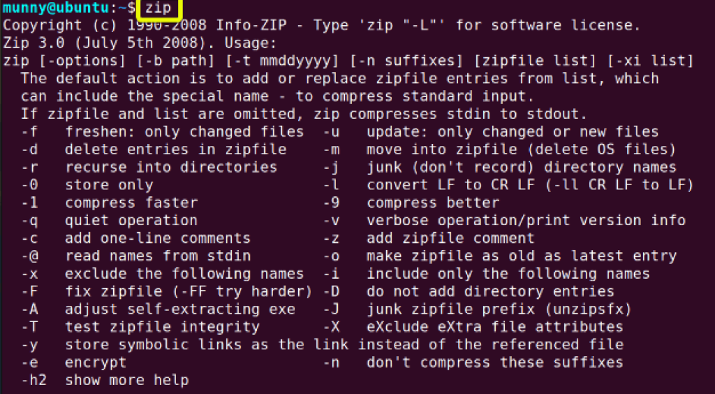 The “zip ” Command in Linux [9 Practical Examples]