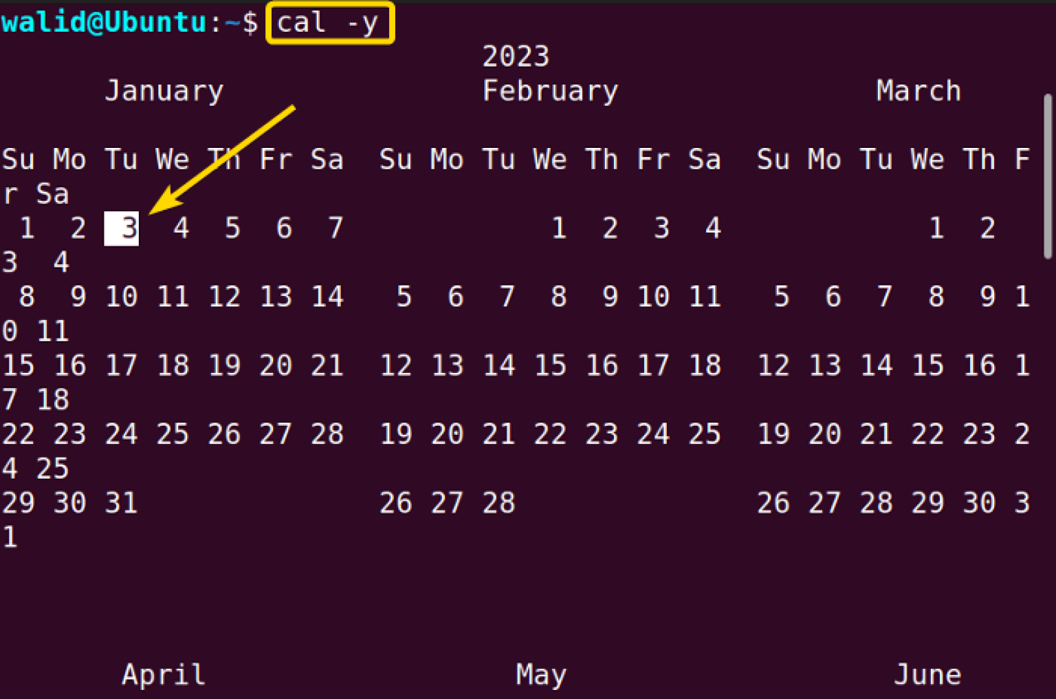 The “cal” Command in Linux [7 Practical Examples]