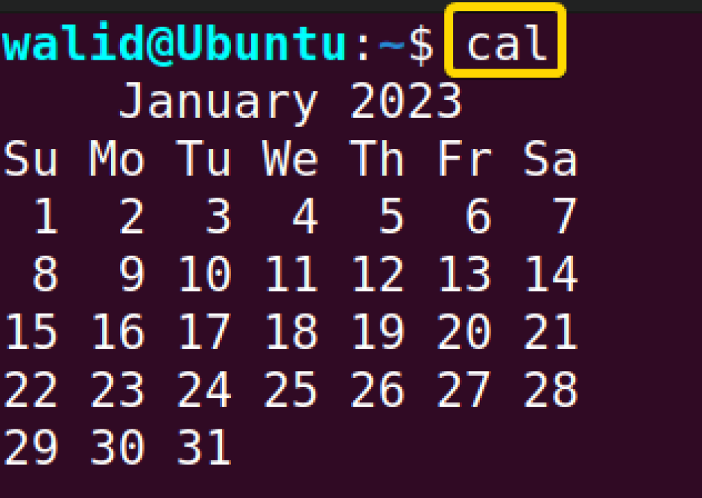 The “cal” Command in Linux [7 Practical Examples]