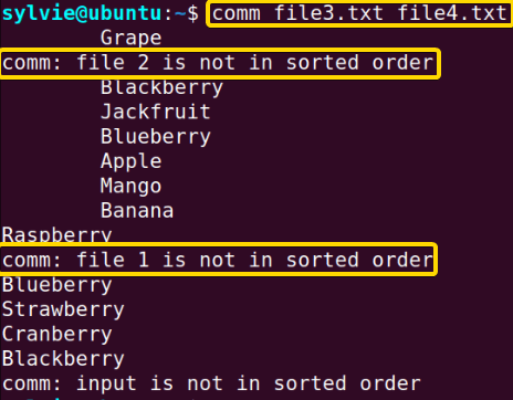 Compare Two Unsorted Files Using the “comm” Command in Linux