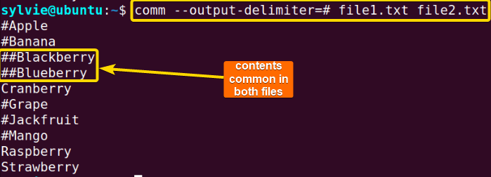 Separate the Columns of the Output