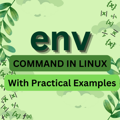 The env command in linux.