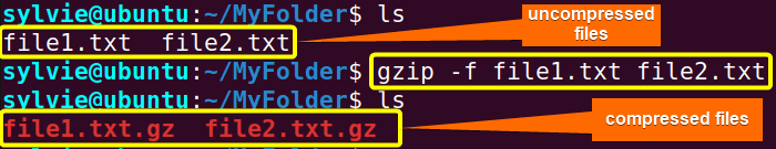 Compress Multiple Files Using the “gzip” Command in Linux