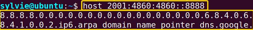 Resolve the IP Address to a Hostname Using the “host” Command in Linux