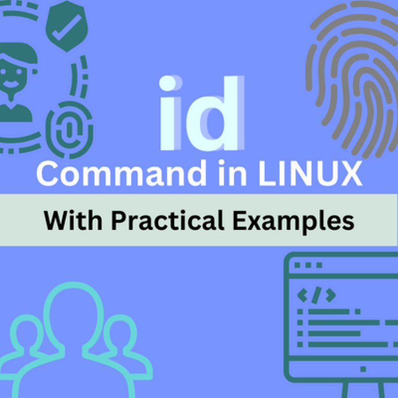 id command in linux.