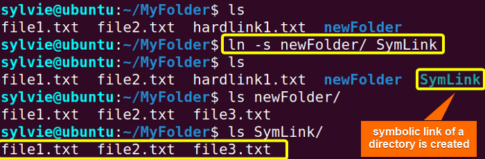 Create a Symbolic(Soft) Link to a Directory Using the “ln” Command in Linux