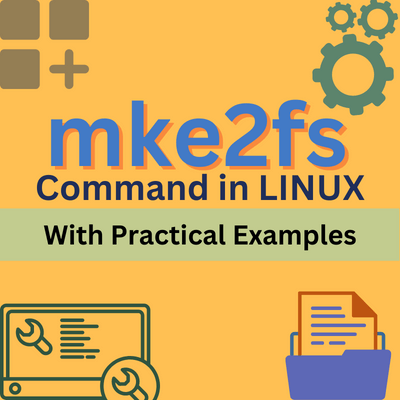 mke2fs command in Linux.