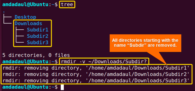 The “rmdir” Command in Linux [7 Practical Examples] - LinuxSimply
