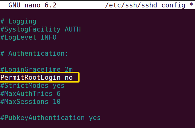 Editing the config file of the ssh command in Linux