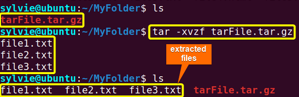 Extract Files From a Gzip Tar Archive