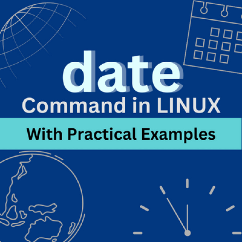 Date command command in Linux.