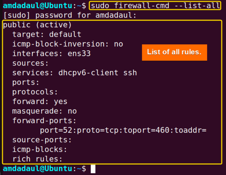 The “firewall-cmd” Command In Linux [7 Practical Examples]