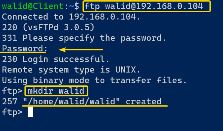 Ftp Command In Linux With Username And Password