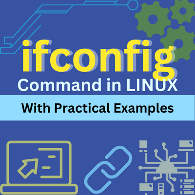 ifconfig command in linux.