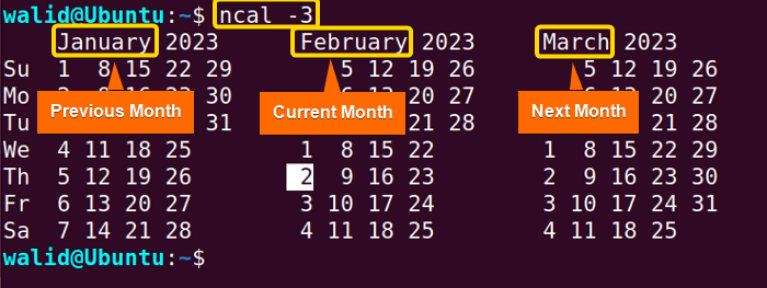The “ncal” Command in Linux [8 Practical Examples]