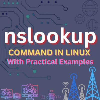 nslookup command in linux.