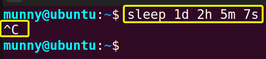 sleep command in linux with added suffixes to the time.