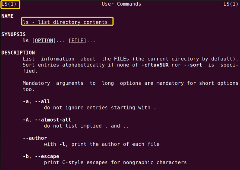 What Is Man Page In Linux? [Structure, Sections & Examples]