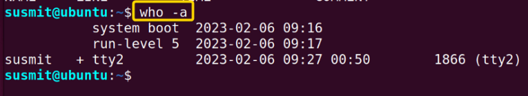 The “who” Command in Linux [6 Practical Examples] - LinuxSimply