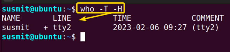 The “who” Command in Linux [6 Practical Examples] - LinuxSimply