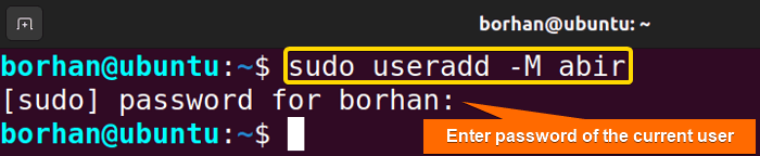 Create a user in Ubuntu
