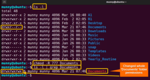 linux change file and folder owner recursively