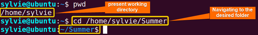  Change the directory