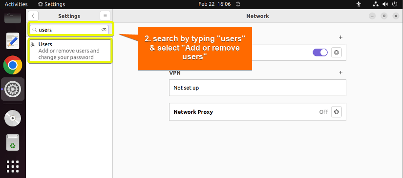 Users Application of Ubuntu