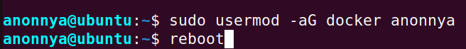 Adding non-root user to docker.