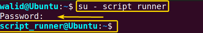 Switching to script_runner user