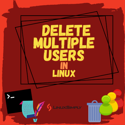 Deleting multiple users in linux.