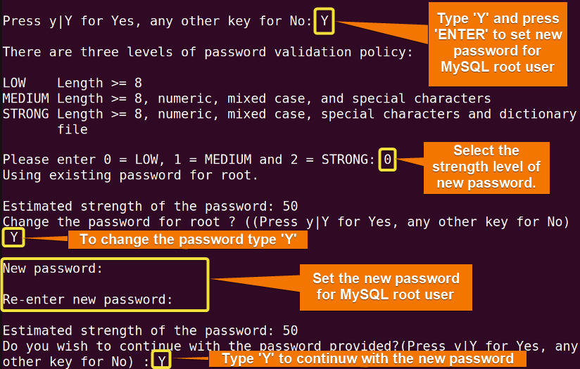 Setting MySQL root password in ubuntu.