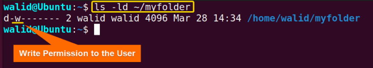 linux user permissions on folder