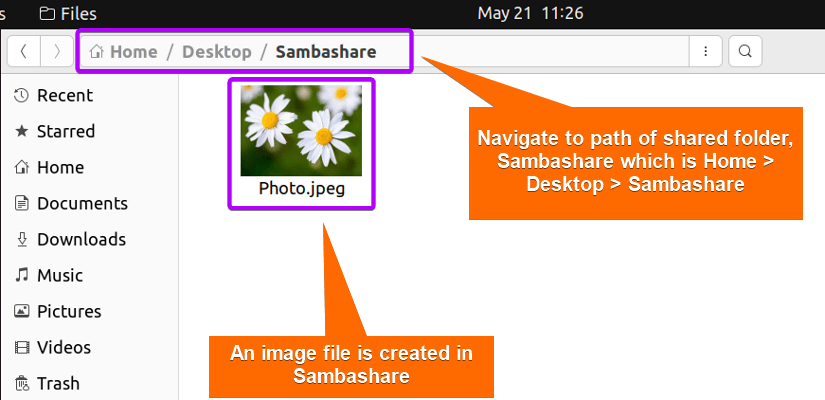 File created in Ubuntu 
