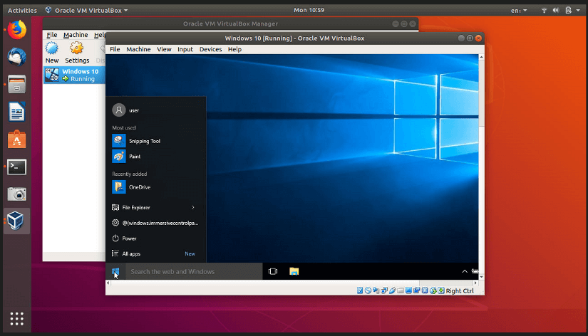 VirtualBox which is one of the must-have ubuntu apps for programmers.