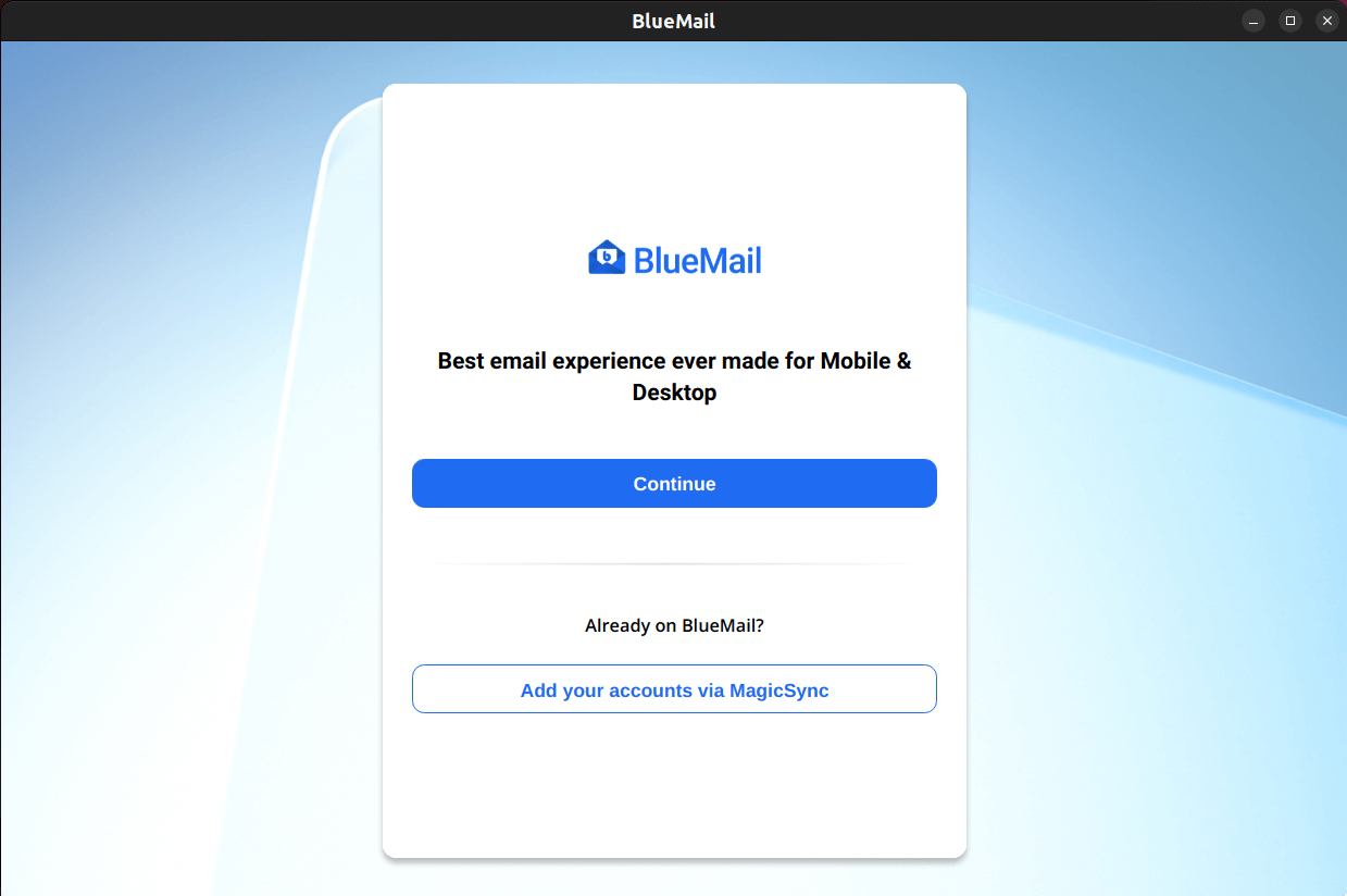 BlueMail email app